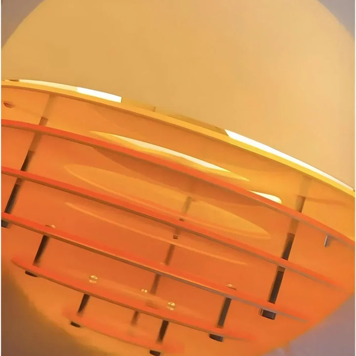 Pendant Light Glass Dome 12 in White Orange Klein Blue Dining Room Living Area Ambient Lighting Artistic Modern | Kalsten