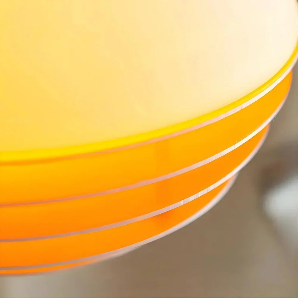 Pendant Light Glass Dome 12 in White Orange Klein Blue Dining Room Living Area Ambient Lighting Artistic Modern | Kalsten