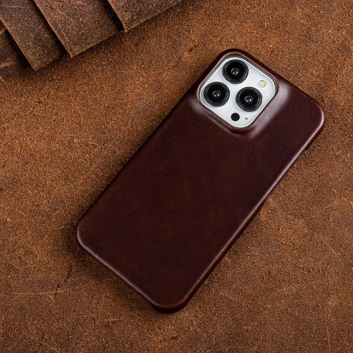 Kalsten | Oil Wax Genuine Leather Apple iPhone Case