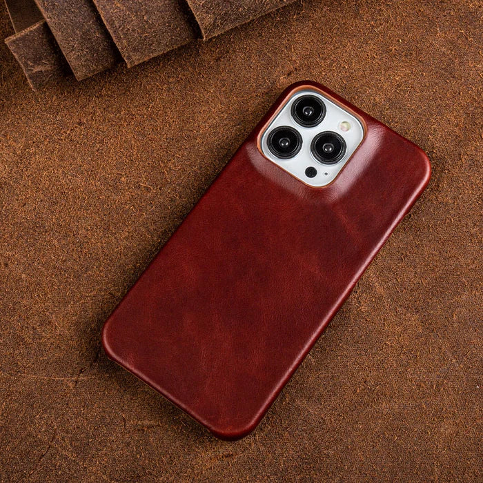 Kalsten | Oil Wax Genuine Leather Apple iPhone Case