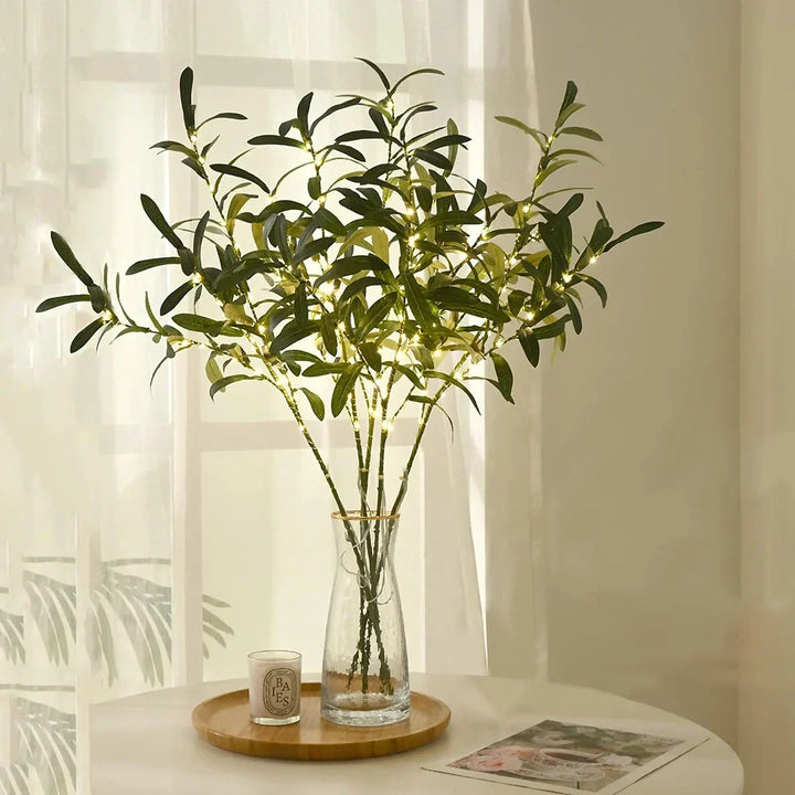 LED Lighted Artificial Branch Table Lamp | Kalsten