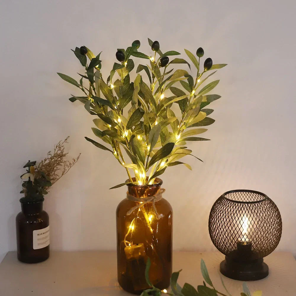 LED Lighted Artificial Branch Table Lamp | Kalsten