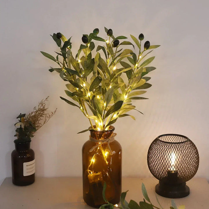 LED Lighted Artificial Branch Table Lamp | Kalsten