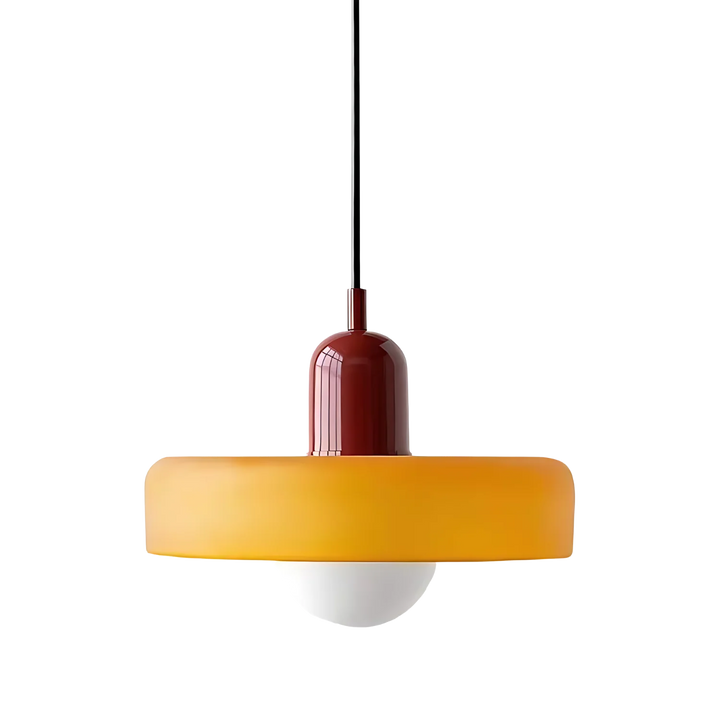 Celeste Élégance - Stylish Pendant Lamp of Metal & Glass Kalsten