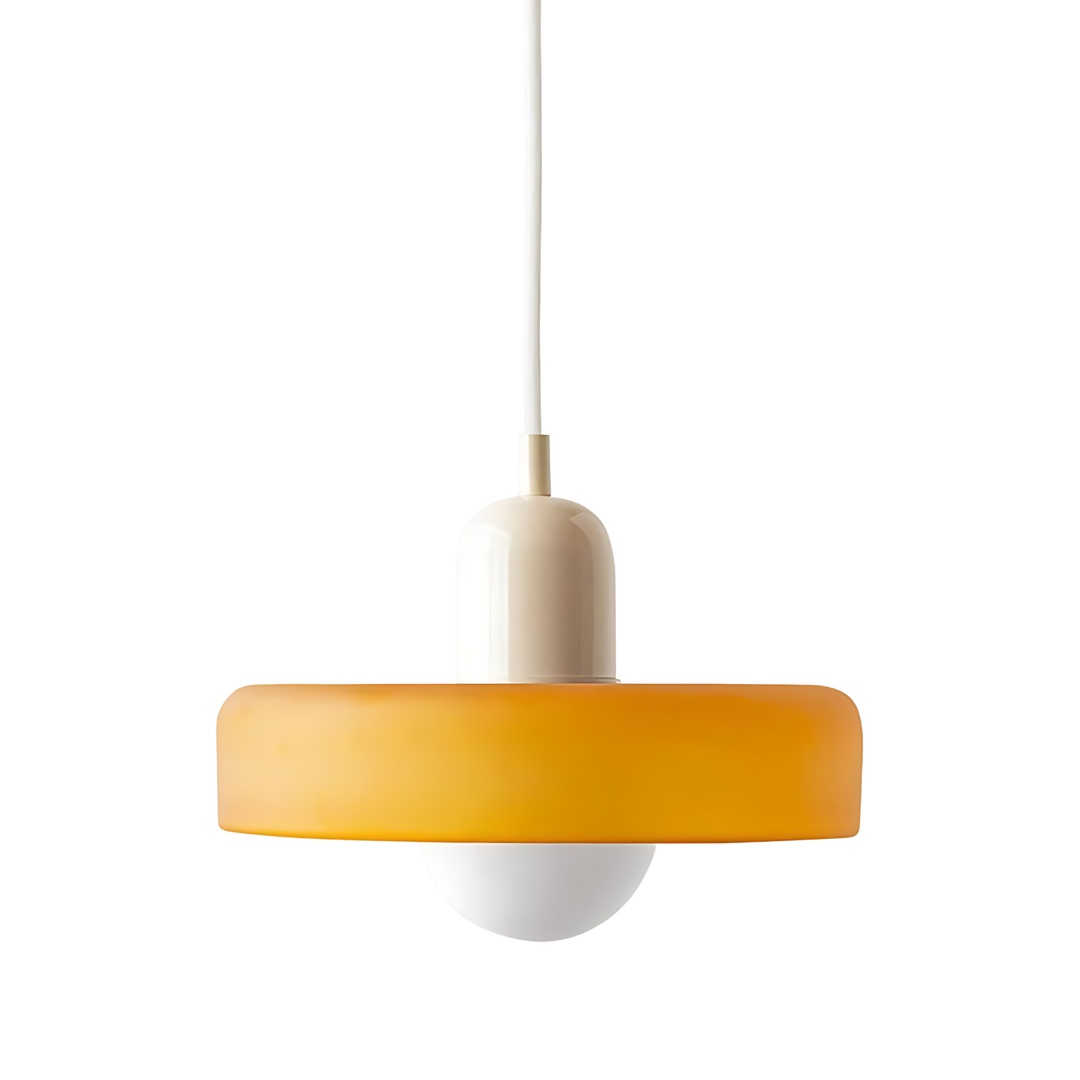 Celeste Élégance - Stylish Pendant Lamp of Metal & Glass Kalsten