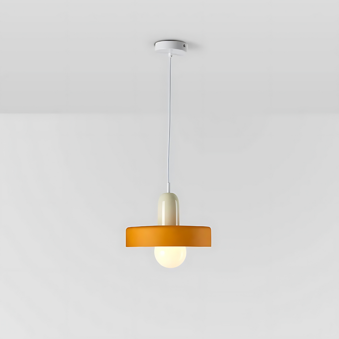 Celeste Élégance - Stylish Pendant Lamp of Metal & Glass Kalsten