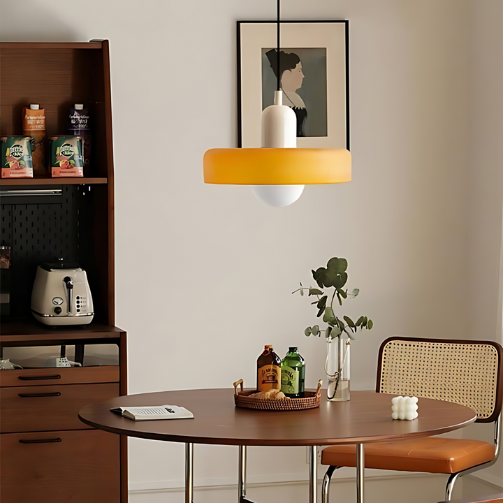 Celeste Élégance - Stylish Pendant Lamp of Metal & Glass Kalsten