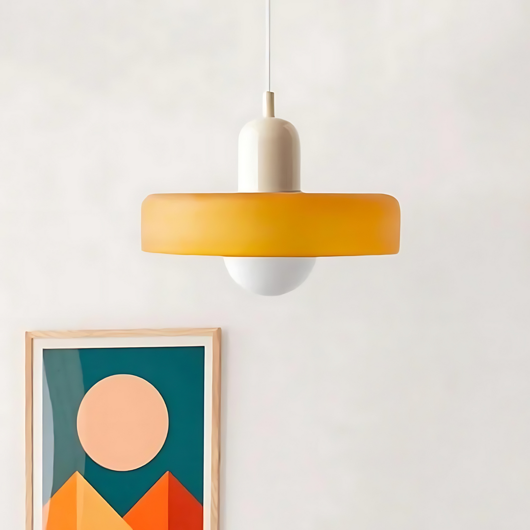 Celeste Élégance - Stylish Pendant Lamp of Metal & Glass Kalsten