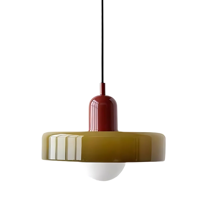 Celeste Élégance - Stylish Pendant Lamp of Metal & Glass Kalsten