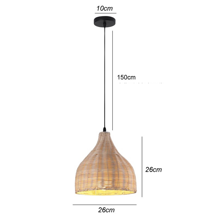 BambooLife Pendant Lamp - Handwoven Bamboo Lampshade for a Warm Interior Kalsten