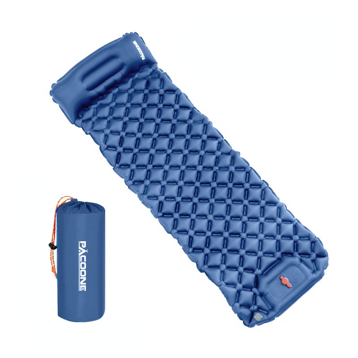 Compact sleeping mat with integrated pillow | Kalsten