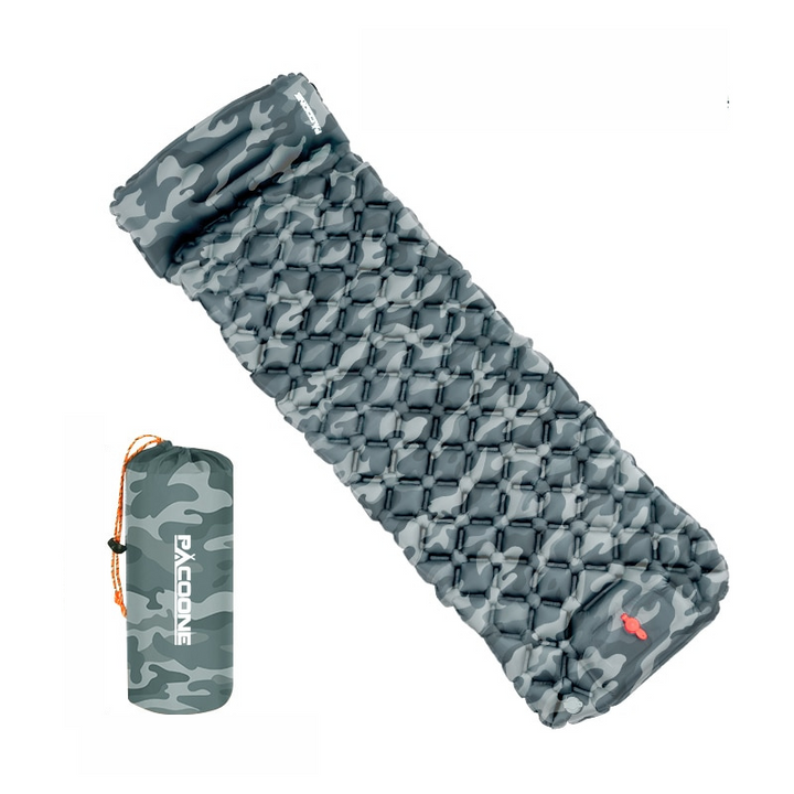 Compact sleeping mat with integrated pillow | Kalsten
