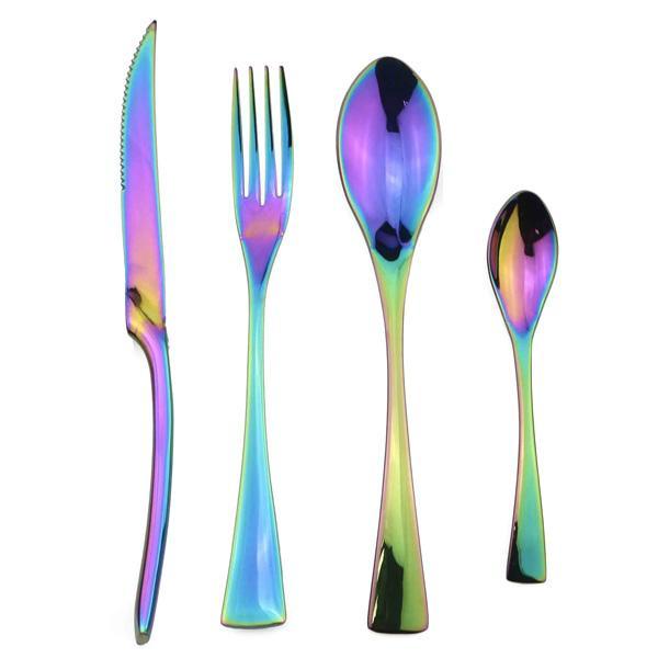 Onyx Jet Black Silverware Set | Kalsten