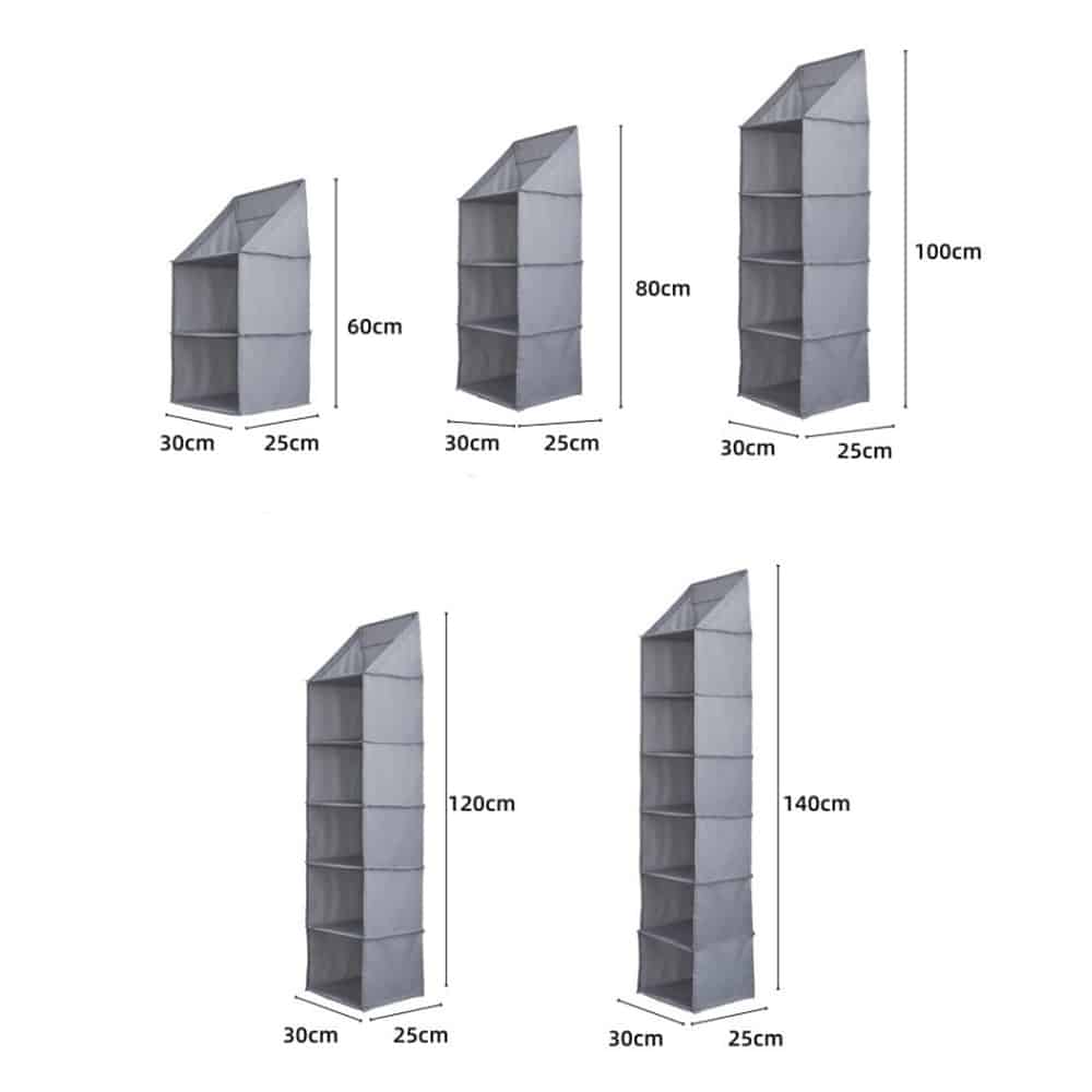 Hanging Fabric Storage 5 Pieces. | Kalsten