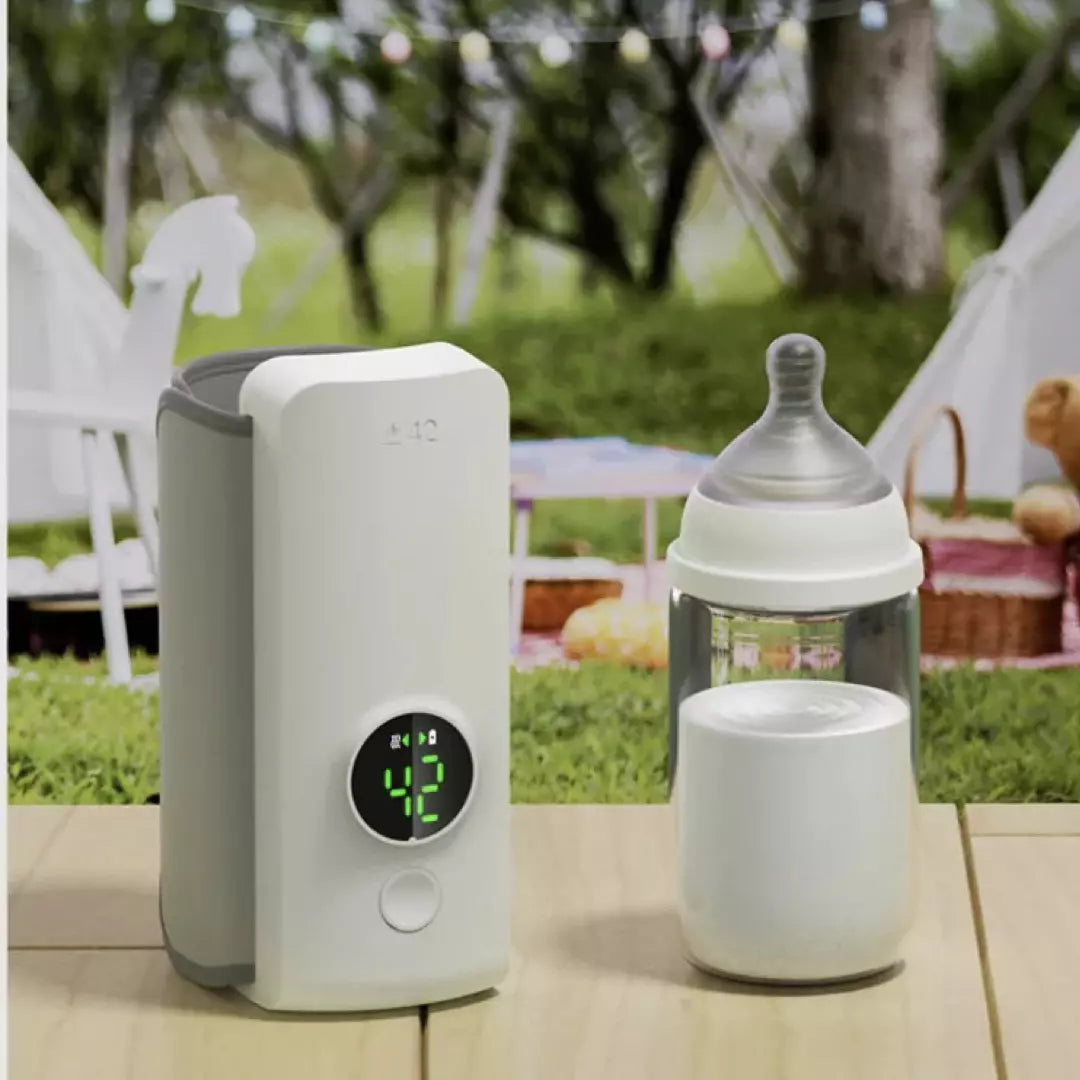 Portable bottle warmer for on-the-go – Quickly and easily warm baby bottles, Perfect for travel and outings, Compact and portable | Kalsten