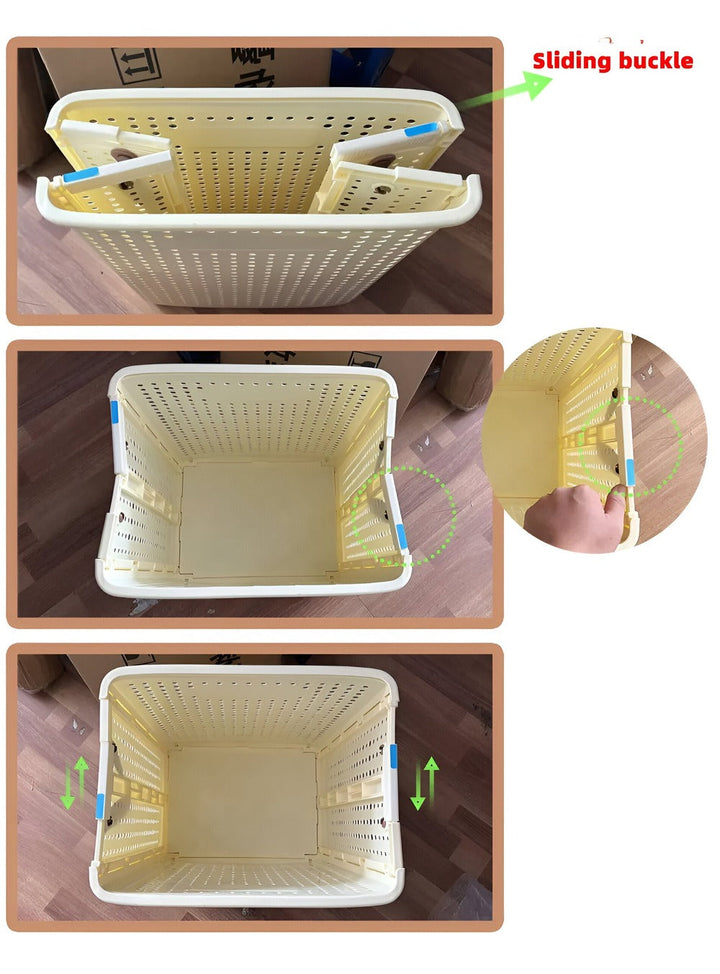 RollEase Foldable Laundry Basket – With Wheels, Compact & Durable for Easy Transport | Kalsten