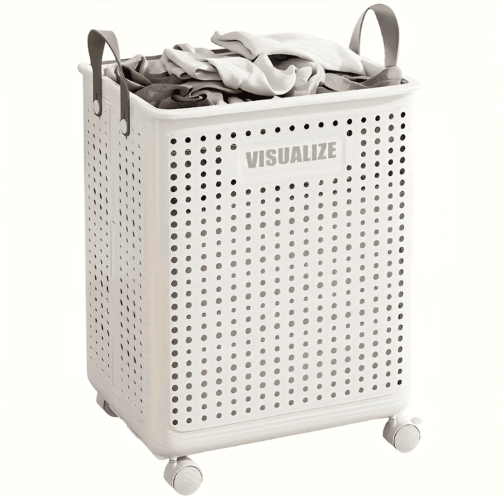 RollEase Foldable Laundry Basket – With Wheels, Compact & Durable for Easy Transport | Kalsten
