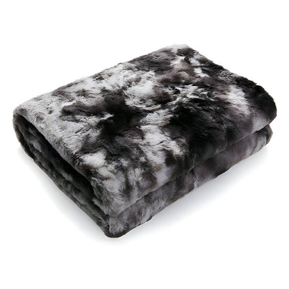 BowLift | Soft Velour Winter Blanket – Warm Coral Fleece Blanket in Batik Style
