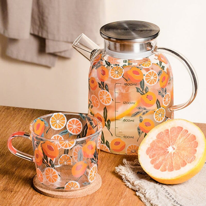 Orange glass jug | Kalsten