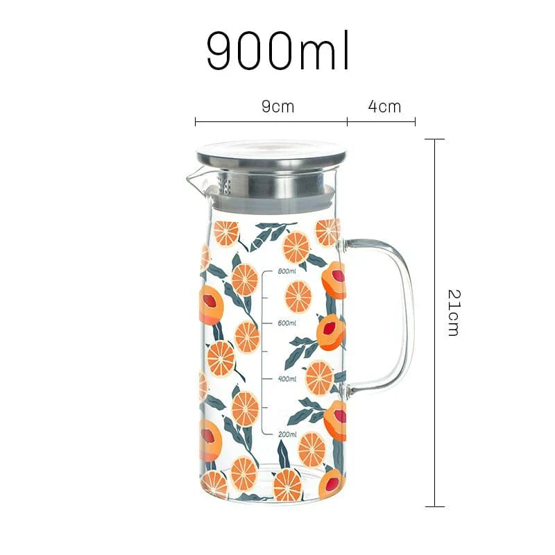 Orange glass jug | Kalsten