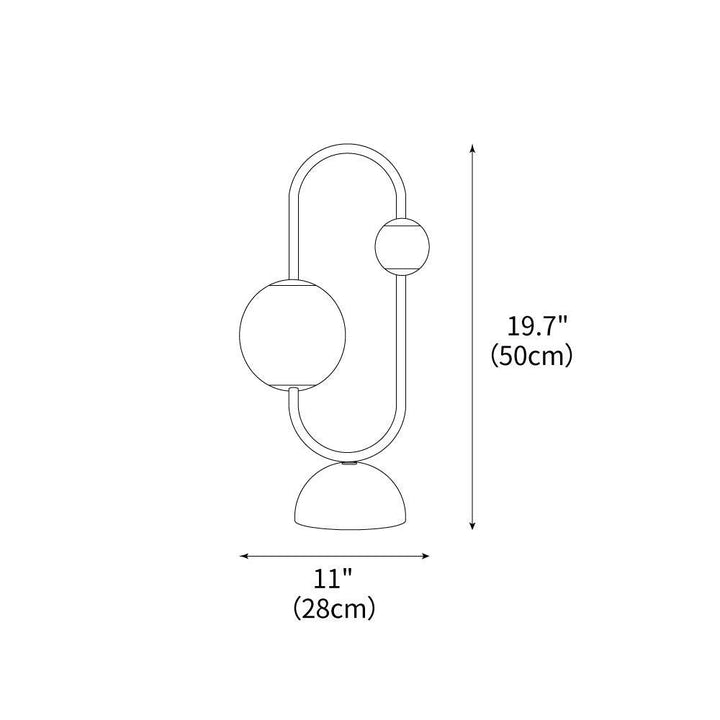 Orbit Duo Table Lamp 11' | Kalsten