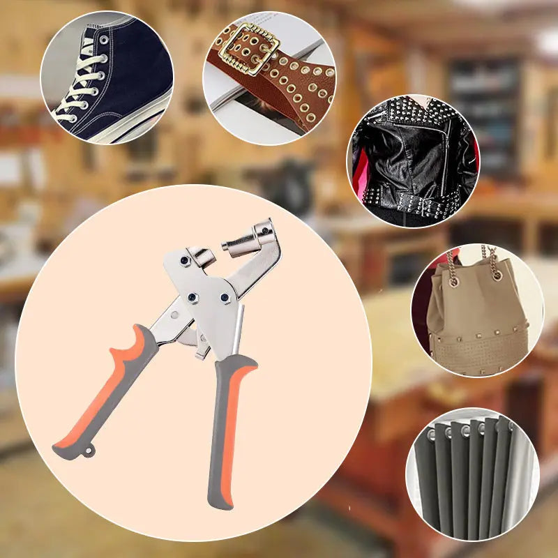 BowLift | Eyelet punch with 100 free eyelets – For tarps, leather & more!