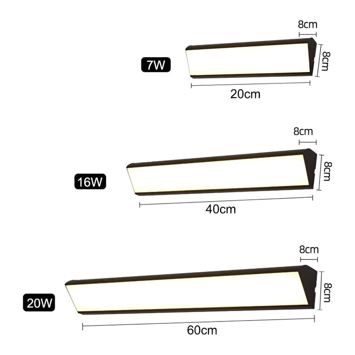 Waterproof LED Wall Light – Modern Light Strip for Garden & Terrace | Kalsten