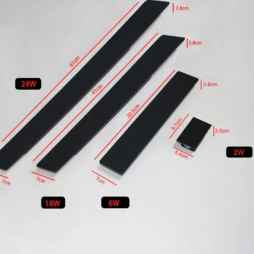 Black Aluminum Waterproof Outdoor Wall Lamp Kalsten