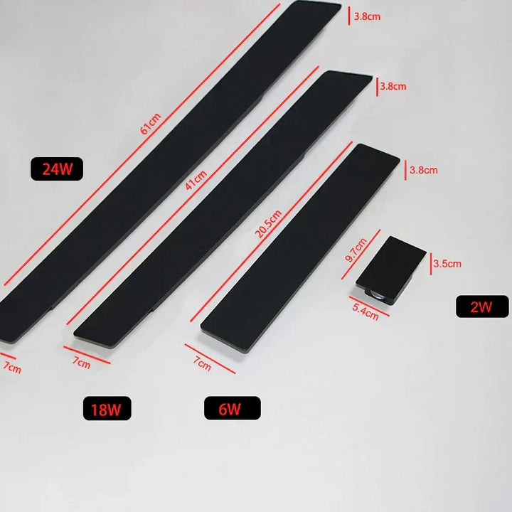 Black Aluminum Waterproof Outdoor Wall Lamp Kalsten