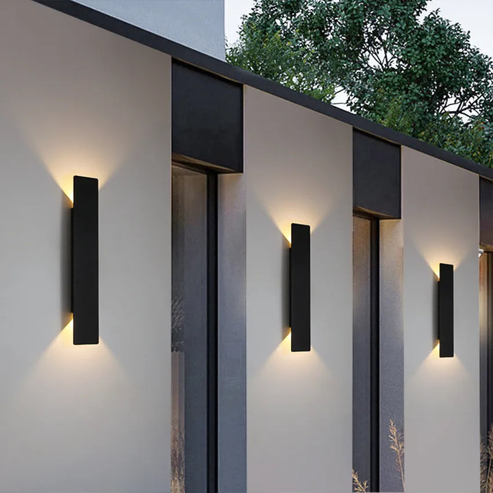 Black Aluminum Waterproof Outdoor Wall Lamp Kalsten