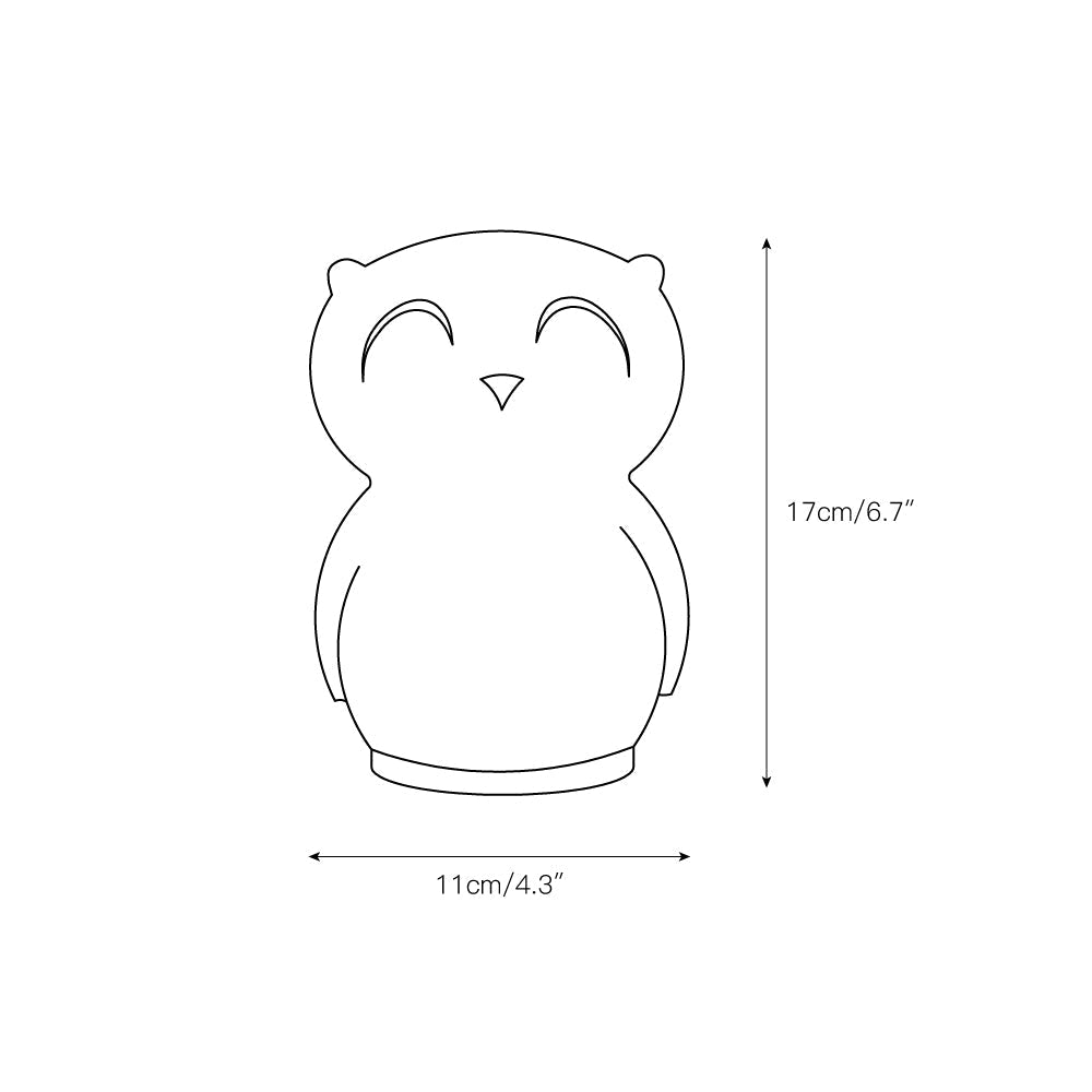 Owl Timing Night Light (built-in battery) | Kalsten