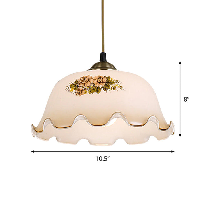 Vintage Flower Pattern Small Pendant Light | Kalsten