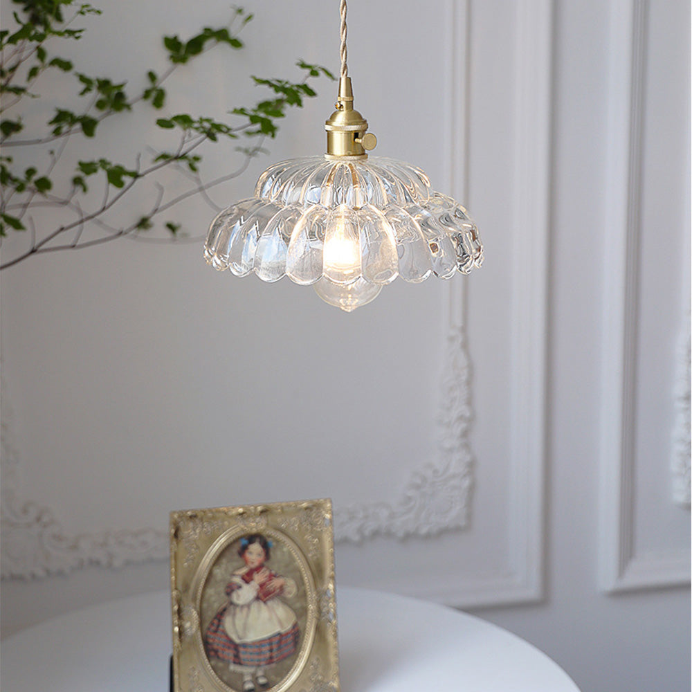 Mid-Century Clear Glass Elegance Pendant Light | Kalsten