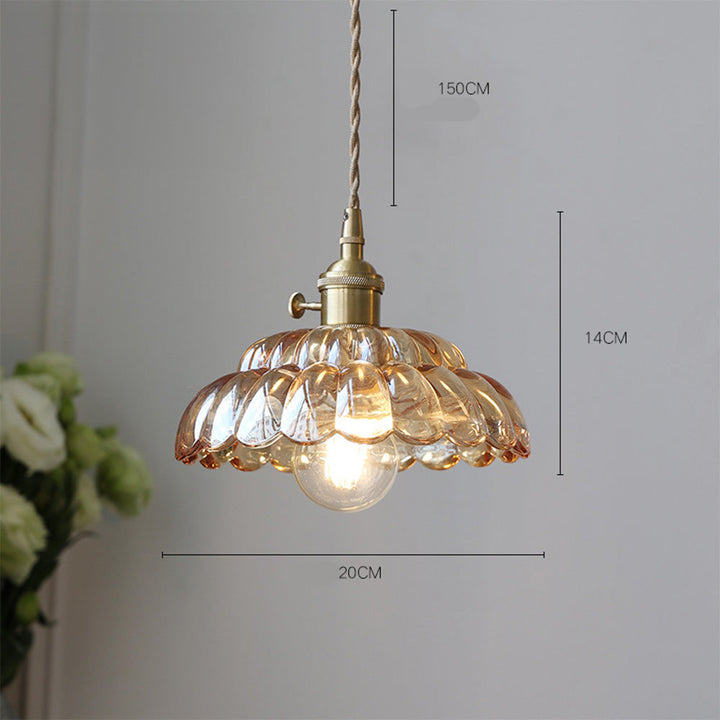 Mid-Century Clear Glass Elegance Pendant Light | Kalsten