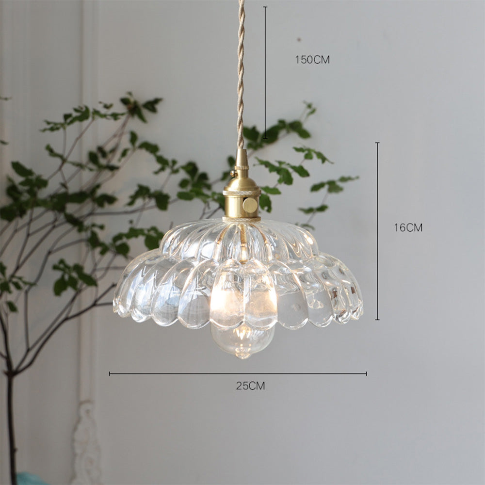 Mid-Century Clear Glass Elegance Pendant Light | Kalsten