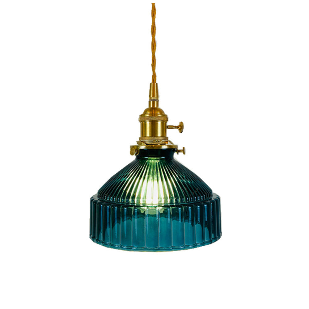 Vintage Retro Glass Shade Pendant Lamp | Kalsten