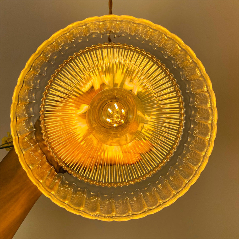 Vintage Retro Glass Shade Pendant Lamp | Kalsten