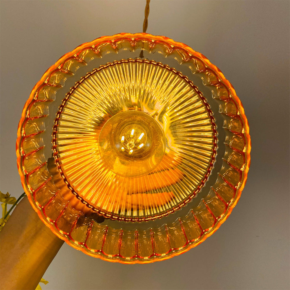 Vintage Retro Glass Shade Pendant Lamp | Kalsten