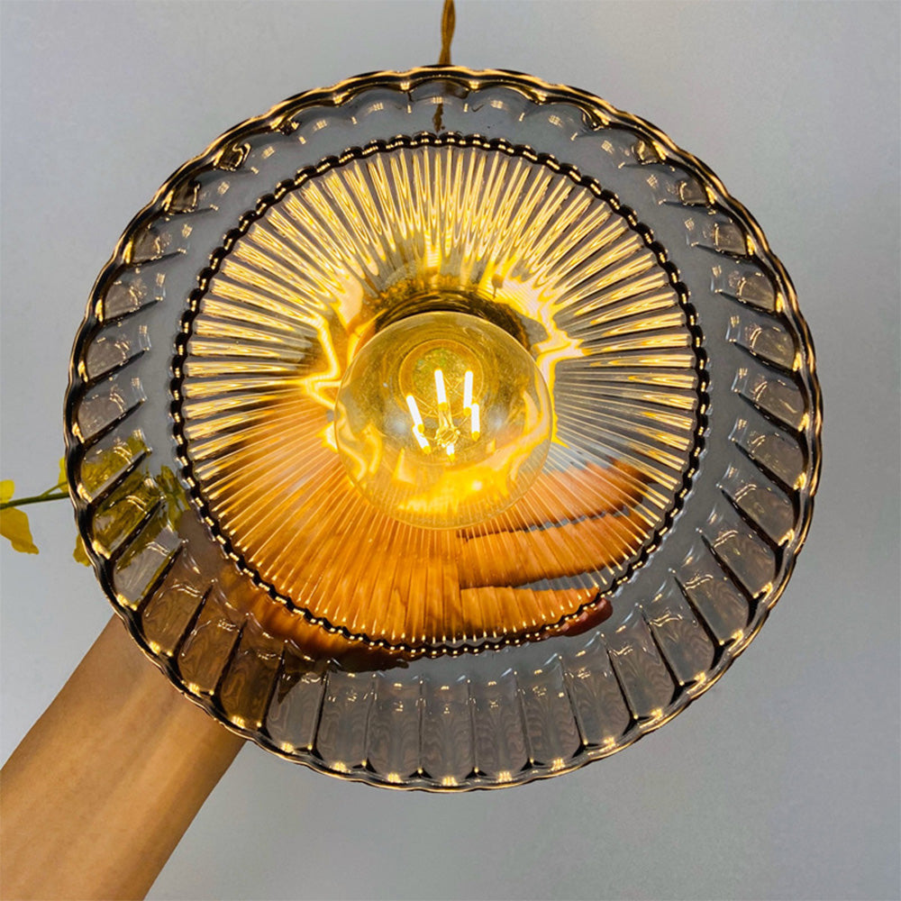 Vintage Retro Glass Shade Pendant Lamp | Kalsten