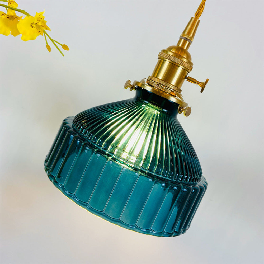 Vintage Retro Glass Shade Pendant Lamp | Kalsten