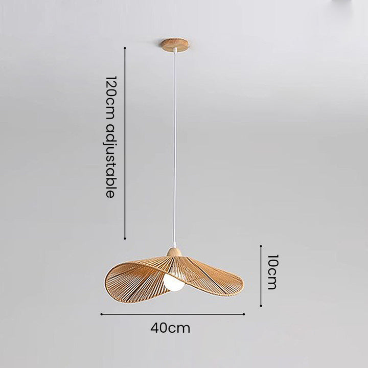 Natural Minimalist Rattan Pendant Light | Kalsten