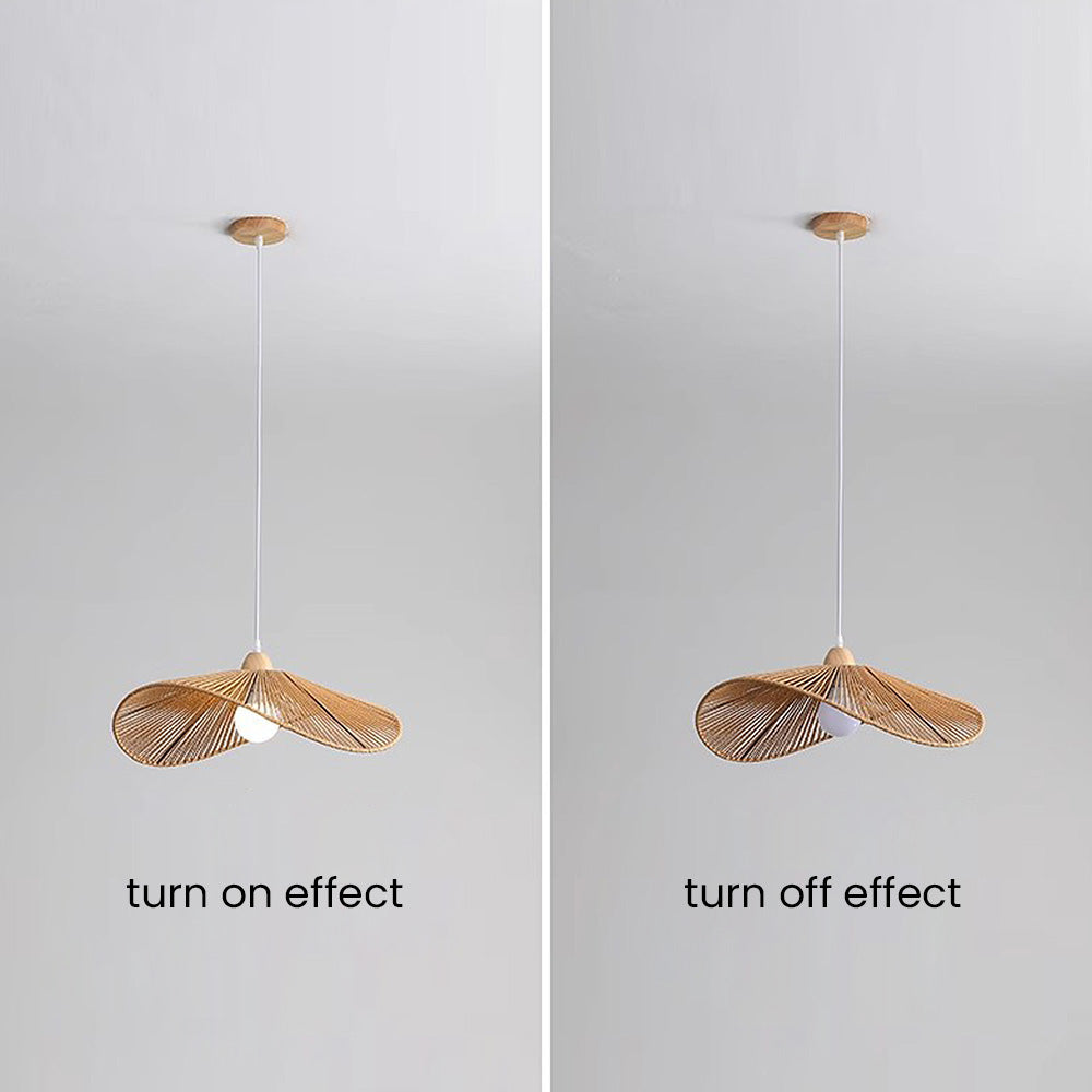 Natural Minimalist Rattan Pendant Light | Kalsten