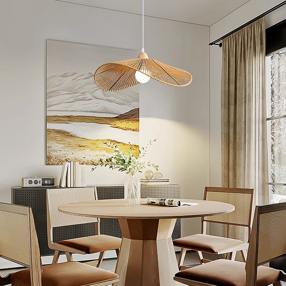 Natural Minimalist Rattan Pendant Light | Kalsten