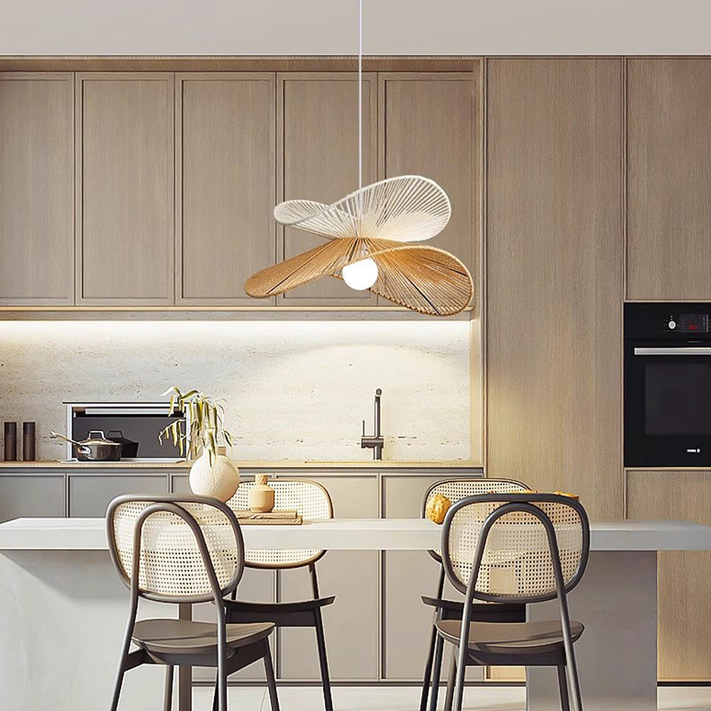Natural Minimalist Rattan Pendant Light | Kalsten
