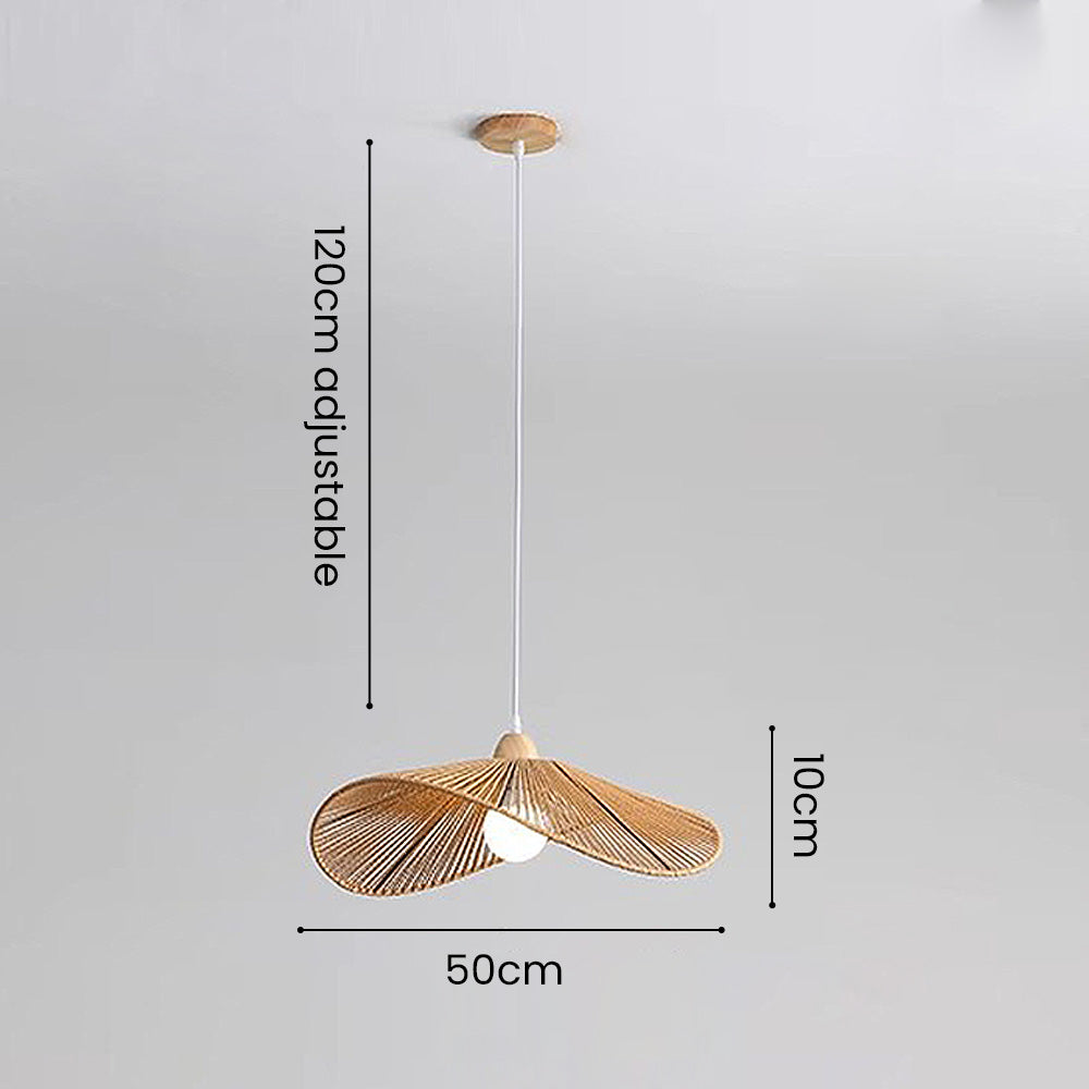 Natural Minimalist Rattan Pendant Light | Kalsten