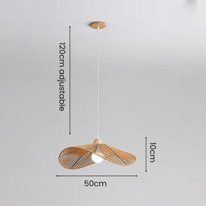 Natural Minimalist Rattan Pendant Light | Kalsten