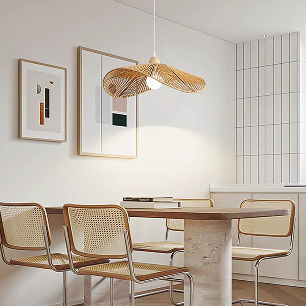 Natural Minimalist Rattan Pendant Light | Kalsten