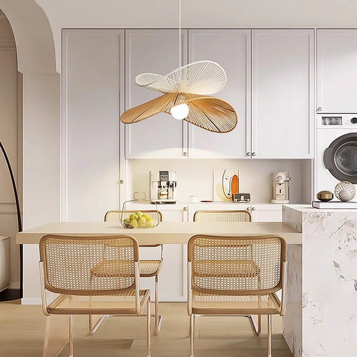 Natural Minimalist Rattan Pendant Light | Kalsten