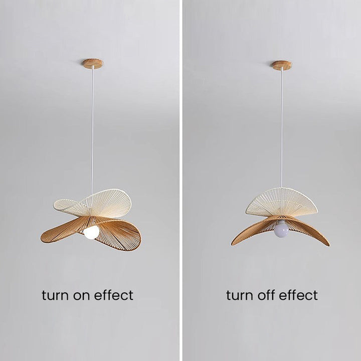 Natural Minimalist Rattan Pendant Light | Kalsten