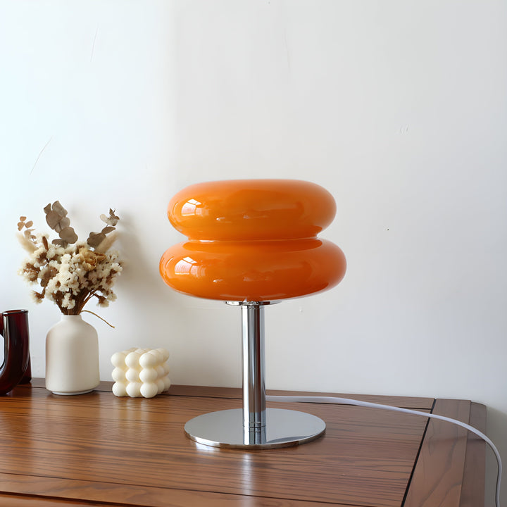 Italian Designer Glass Egg Tarts LED Table Lamp | Kalsten